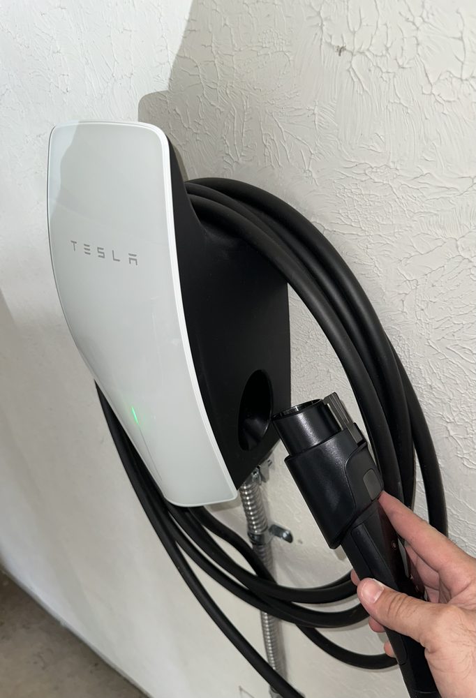 Tesla Universal Wall Connector installed by Cooper Electric